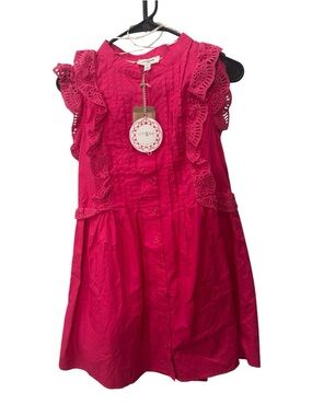 Umgee tiered ruffle sleeve tunic dress. NWT size S